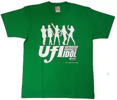 【中古】Tシャツ(女性アイドル) 未確認少女隊UFI 特番記念Tシャツ グリーン Lサイズ「ウレロ☆未完成少女」