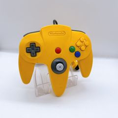 NINTENDO64 純正コントローラー　黄