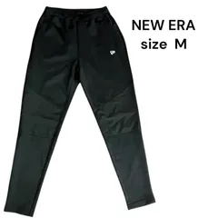 ◆美品 ニューエラ NEW ERA ウォームアップパンツ ブランドロゴ ブラック M、9号 レディース S5T035