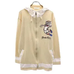 ワーナーブラザーズ バックスバニー ジップパーカー アイボリー Young Fashion メンズ 【中古】  【231020】