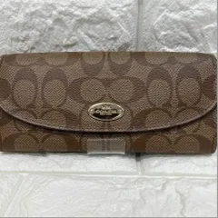 ◾︎COACH コーチ 長財布 折り財布 シグネチャー F52601 ベージュ レディース
