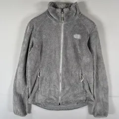 古着 ザ・ノースフェイス THE NORTH FACE フルジップフリースジャケット ワンポイントロゴ ボア アウトドア S  グレー系 レディース