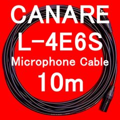CANARE L-4E6S MicrophoneCable w/ Neutrik Gold Plated XLR 10m