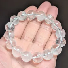 ❤最強パワーの御守りブレスレット❤ヒマラヤ水晶カンチェンジュンガ産❤モフモフ感 ❤最強パワーの御守りブレスレット❤ヒマラヤ水晶