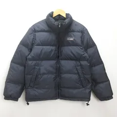 D■ファーストダウン/FIRST DOWN リバーシブルダウンジャケット【M】黒紺/MENS■88【中古】