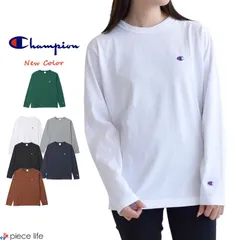 正規取扱店 チャンピオン Champion ロングスリーブ Tシャツ ロンT  長袖 メンズ レディース カットソー ワンポイント S M L XL C3-Y428 白 ホワイト
