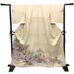 京やE009 正絹 留袖 色留袖 梅 菊 紅葉 四季の花 宮中 金通し 比翼仕立て 一つ紋 正統派フォーマルの最高級！慶事にふさわしい品格 御仕立上り 婚礼 礼装 正装 リサイクル着物 色留 中古着物 ガード加工済 袷 美品 未使用 新古品 仕立て上がり 比翼