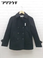 ■ UNITED ARROWS PINK LABEL ユナイテッドアローズ 長袖 P コート サイズM ブラック レディース 【中古】 【1002802287299】