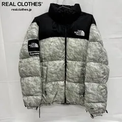 Supreme×THE NORTH FACE/シュプリーム×ノースフェイス【19AW】Paper Print Nuptse Jacket/ジャケット NF0A3SDD/グレー/Lのサムネイル