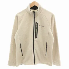 モンベル Montbell クリマプラス200 ジャケット フリース ブルゾン ロゴ刺繍 M オートミール 1106580 /FF ■MET1
