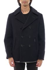ブルーブルー／BLUE BLUE Pコート ジャケット JKT アウター メンズ 男性 男性用ウール 毛 ネイビー 紺  JK763 MELTON PEA COAT キルティング 定番