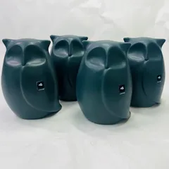 【未使用】LEONARDO (レオナルド) オブジェ”フクロウ”４個セット 10cm Calmo 041730-CN【送料無料】