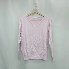 ◇ ⊇ MERCURYDUO マーキュリーデュオ Vネック 長袖 ニット セーター サイズM ピンク レディース E  【1502060018074】