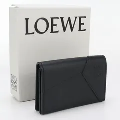 LOEWE グレー レザー 名刺入れ 保存袋付き LOEWE グレー レザー 名刺入れ