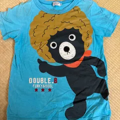 ミキハウス　ダブルＢの半袖Tシャツ　アフロクマくんサイズ120