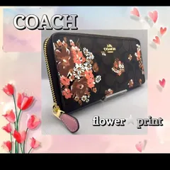 Sale 匿名配送 新品 ✳️ COACH コーチ 財布 メドレーブーケ-