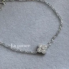 最高級　新品　ブレスレット　CZダイヤ ジルコニア 　四葉　クローバー　匿名配送　送料無料　A22