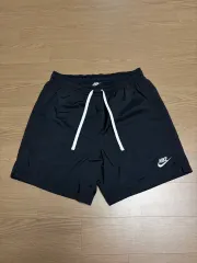 ナイキ ブラック ウーブン ハーフパンツ