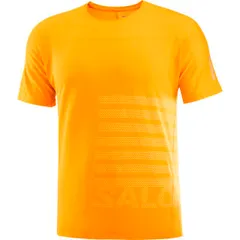 SALOMON サロモン 半袖Tシャツ SENSE AERO SS TEE GFX M LC2254100 メンズ Zinnia/WHITE センスエアロ S/S ティー グラフィックス トレイルランニング トレラン マラソン 防臭 通気性 のサムネイル