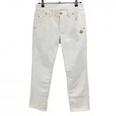 パーリーゲイツ パンツ 白 裏起毛 ニコちゃん スマイル  レディース 2(L) ゴルフウェア PEARLY GATES