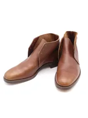 CROCKETT&JONES クロケット＆ジョーンズ レザーチャッカブーツ ブラウン 6のサムネイル