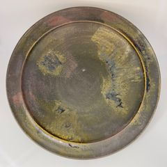 一点物、レア、濱中史朗作、金彩、銀彩、円形皿 - メルカリ