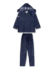 【数量限定】[ウィンターチェリー] 通学用レインスーツ レインタックレインコート 上下セット