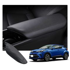 【新着商品】C-HR アームレストカバー C-HRコンソールボックスカバー 手すりボックカバー アームレスト保護カバー 【RUIYA】トヨタ 傷防止 汚れ防止 取付簡単 カーアクセサリー 車種専用設計 (黒線)