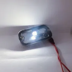 セール デコトラ屋 正規品 24V専用 角型マーカー サイドマーカー用 BA9S LED バルブ 球 高輝度 隋円型 タイプB 100個SET