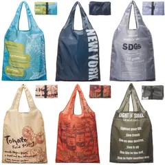 【在庫処分】【AOTOBAG】洗える エコバッグ マチ付き 折り畳み 6個 [ＡＯＴＯ　ＢＡＧ＼ＴＨＥ　ＯＲＩＧＩＮＡＬ∞Ａ] セット 22L 大容量 軽量 コンパクト 買い物バッグ ランチバッグ 6点セット