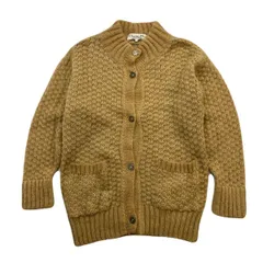 Christian Dior ☆ クリスチャンディオール プレタポルテ カーディガン ウール ニット レディース ブラウン L ビンテージ 秋冬 古着■BB299
