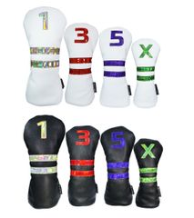 ゴルフ ヘッドカバー ドライバー カバー ウッド カバー ユーティリティ UT カバー 1番3番5番X番 カラフル 単品