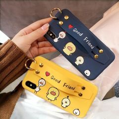 可愛い ひよこフレンズ ハンドルタイプ スマホケース 保護用 iPhoneケース 耐衝撃ケース 保護カバー 希少iPhone7/8/SE2
