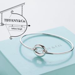 Tiffany＆Co. ティファニー フラットワイヤーフック＆アイ バングル