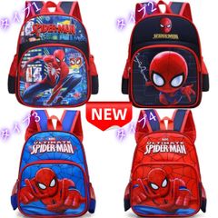 ✨新品✨ スパイダーマン リュック キッズ 子供用 マーベル バックパック 大容量 男の子 通園バッグ 軽量 かっこいい アメコミ SPIDER-MAN デイパック プレゼント 入園準備 通学バッグ