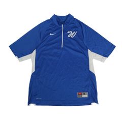 NIKE ナイキ DRI-FIT ハーフジップ 半袖 トレーニングウェア ブルー M B202507
