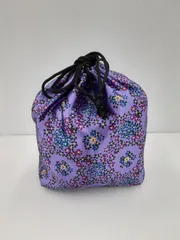 ANNA SUI 巾着袋 パープル 花柄