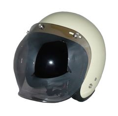 新品！ ZK-300 スモールジェット 内装着脱式で外して洗える【アイボリーホワイト】+スモークミラーバブル（劣化防止UVカット＆ハードコート加工済） SG公認 PSC認可 全排気量対応 盗難防止金属ホルダー フリーサイズ(57～60㎝)