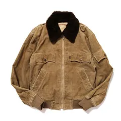 70's 80's リーバイス Levi's コーデュロイ ボアジャケット (XS位) タン系 黒タブ 80年代 オールド ビンテージ　アメリカ古着 USED  ビンテージ ヴィンテージ