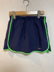 NIKE ナイキ DRI-FIT ランニングショートパンツ ネイビー×グリーン レディース S