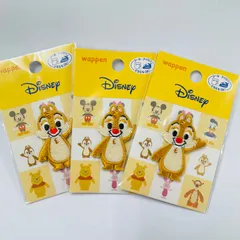 ★デール3枚セット★　アイロンワッペン・アイロンシール 4977576524697 ディズニー　チップ＆デール Disney chip and dare