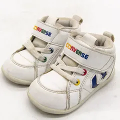 コンバース スニーカー ローカット ファーストスター シューズ 靴 白 ベビー 男の子用 13.5サイズ ホワイト CONVERSE 【中古】