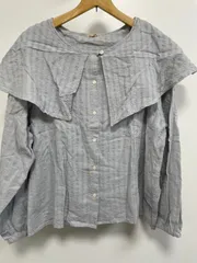 Samansa Mos2 サマンサモスモス デザインブラウス コットン サイズF   M00068