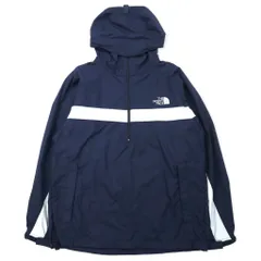 THE NORTH FACE アノラックパーカー M ネイビー ポリエステル ポケッタブル ワンポイントロゴ刺繍 NP0209 日本製