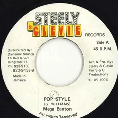 ジャマイカ7” Mega Banton Pop Style NONE Steely & Clevie Reco /00080