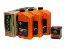 ハーレー純正 オイル20W50 プライマリーオイル、フィルターセット