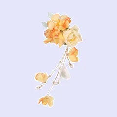 【人気商品】浴衣 七五三 髪飾り 成人式 髪 飾り 花 袴 PEACH 着物 振袖 和装 卒業式 結婚式 EZ 髪留め 高級造花 ヘアアクセサリー (くちなしいろ02)