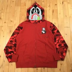 ☆2XL☆ Red camo パンダ パーカー Panda full zip hoodie a bathing