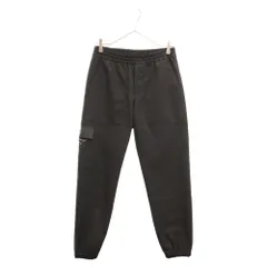 PRADA (プラダ) ナイロン切替 トライアングルプレート ウール イージーパンツ SPH178 S221 1XT0 ブラックのサムネイル