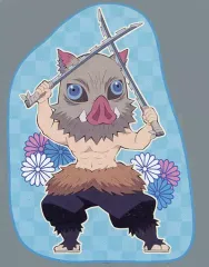 【中古】雑貨 嘴平伊之助 ダイカットマット-我妻善逸・嘴平伊之助- 「鬼滅の刃」